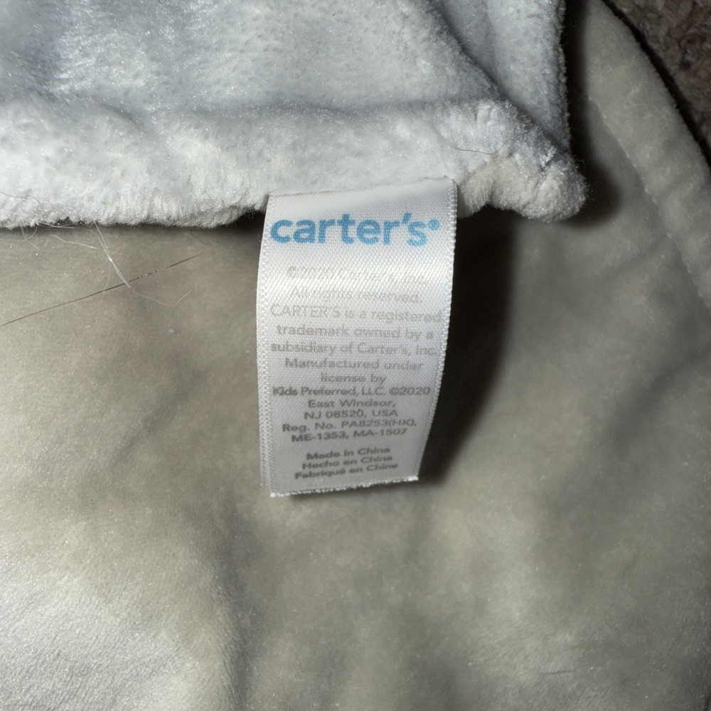 Carter's Long Eared Bunny Rabbit Lovey Security Blanket Gray Pink 2020 - Picture 5 of 5